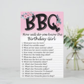BBQ Hoe goed ken je het verjaardagsmeisje? (Staand voorkant)