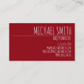 BBQ Hot Chicken Nashville TN Barbecue Restaurant Visitekaartje (Achterkant)