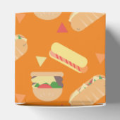 BBQ Hot Dog Burger Food Sandwich Party Sinaasappel Bedankdoosjes (Bovenkant)