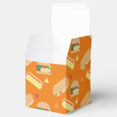 BBQ Hot Dog Burger Food Sandwich Party Sinaasappel Bedankdoosjes (Geopend)