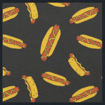 BBQ Hot Dogs Sausages Kids Birthday Stof<br><div class="desc">Kinderen zullen graag cadeautjes ontvangen in deze hotdogs gepatterde cadeauomslag!</div>