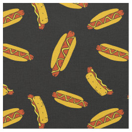 BBQ Hot Dogs Sausages Kids Birthday Stof