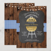 BBQ HouseWarming Chalk Board New Sweet Home Invite Kaart (Voorkant / Achterkant)