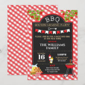 BBQ Housewarming Party New Home Backyard BBQ Kaart (Voorkant / Achterkant)