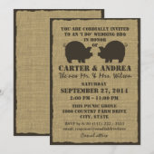 BBQ-huwelijksreceptie Kaart (Voorkant / Achterkant)