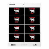 BBQ |ID Rook die Koe BBQ I Grilling Grillmasters Etiket (Full Sheet)