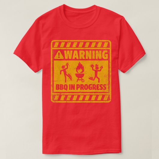 BBQ in uitvoering T-shirt (Design voorkant)