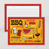 BBQ is een echte koekjeskaart Briefkaart (Voorkant / Achterkant)