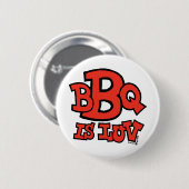 BBQ is Luv-toets Ronde Button 5,7 Cm (Voorkant /achterkant)