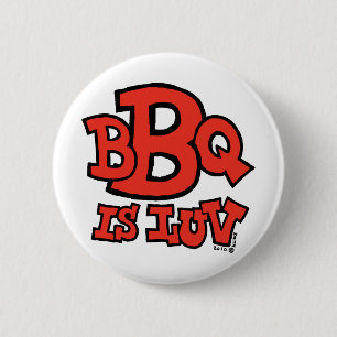 BBQ is Luv-toets Ronde Button 5,7 Cm