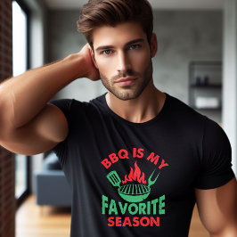 BBQ is mijn favoriete kerstkleuren voor het seizoe T-shirt