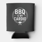 BBQ Is My Cardio Funny Grill BBQ Dad Quote Blikjeskoeler (Voorkant)