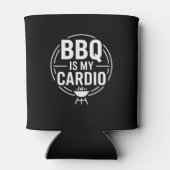 BBQ Is My Cardio Funny Grill BBQ Dad Quote Blikjeskoeler (Achterkant)
