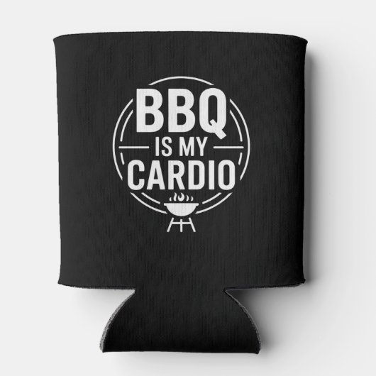 BBQ Is My Cardio Funny Grill BBQ Dad Quote Blikjeskoeler (Achterkant)