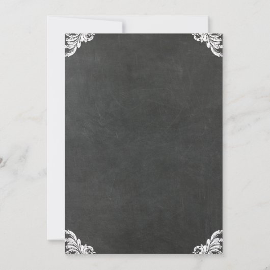 BBQ - JAARLIJKSE VARKENSGEBRANDE KRIJTBORD RUSTIEK KAART (Achterkant)