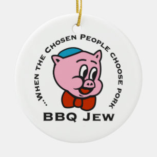 BBQ Jew kerstversiering Keramisch Ornament