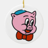 BBQ Jew kerstversiering Keramisch Ornament (Achterkant)