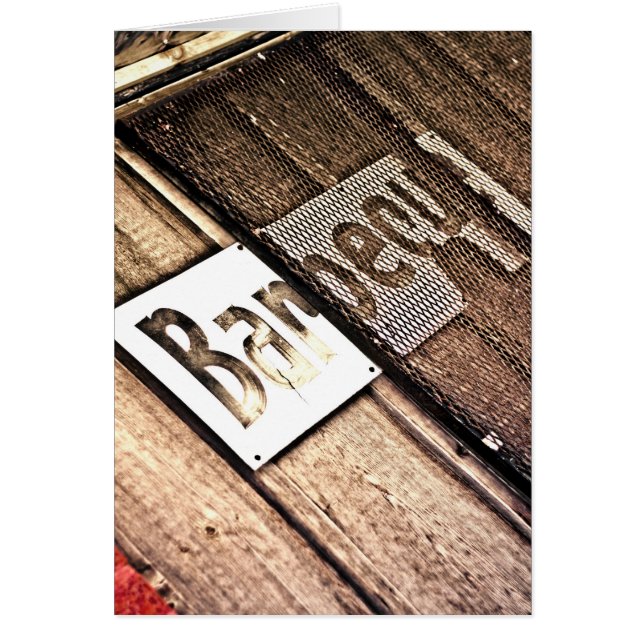 BBQ-kaart (Voorkant)