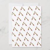 BBQ-kabobs Vlammen Feest Uitnodiging (Achterkant)