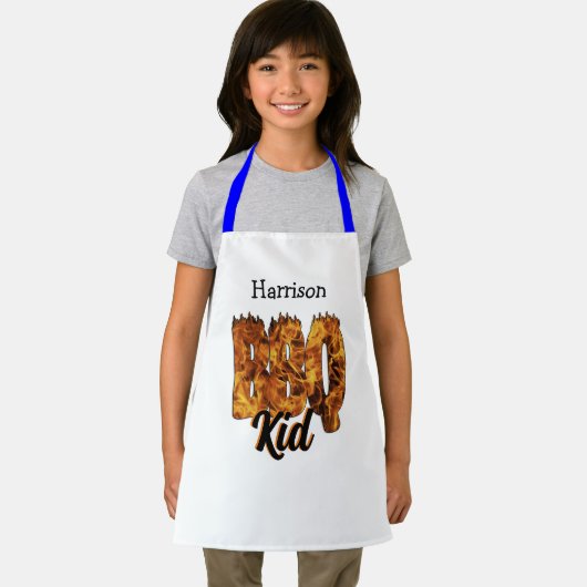 BBQ Kind Schort. . Barbecue liefhebber. Schort (Insitu)