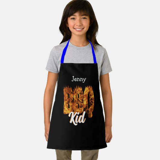 BBQ Kind Schort. . Barbecue liefhebber. Schort (Insitu)