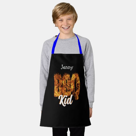 BBQ Kind Schort. . Barbecue liefhebber. Schort (Gedragen)