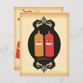 BBQ, kinder partij, hotdogs enz. Kaart (Voorkant / Achterkant)