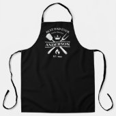 BBQ King Barbecue gepersonaliseerd | Beste vader o Schort (Voorkant)