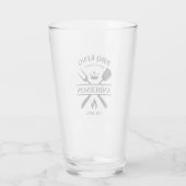 BBQ King Barbecue gepersonaliseerd Glas (Achterkant)
