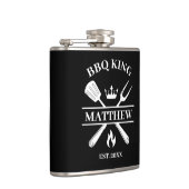 BBQ King Barbecue gepersonaliseerd Heupfles (Rechts)