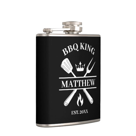 BBQ King Barbecue gepersonaliseerd Heupfles (Rechts)