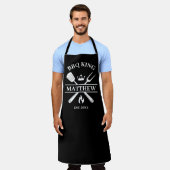 BBQ King Barbecue gepersonaliseerd Schort (Gedragen)