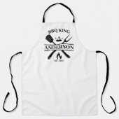 BBQ King Barbecue gepersonaliseerd Schort (Voorkant)