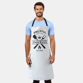 BBQ King Barbecue gepersonaliseerd Schort (Gedragen)