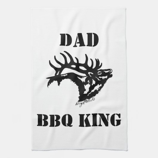 BBQ KING - Bull Elk Theedoek (Verticaal)