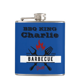 BBQ KING Editable-tekst Heupfles