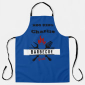 BBQ KING Editable-tekst Schort (Voorkant)