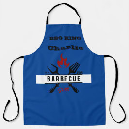 BBQ KING Editable-tekst Schort