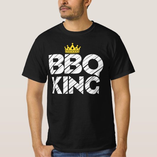 BBQ King for Dad BBQ Grill Dad Grilling Pitmaster T-shirt (Voorkant)