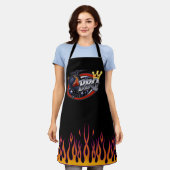 BBQ King herzien schort (Gedragen)