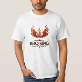 BBQ King - Kroon de kok met Vuurvleugels T-shirt