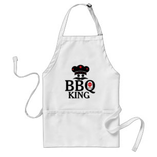 BBQ King Leuke Tekst & Chef's Pet & Grill Standaard Schort