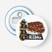 BBQ KING! Pictogram Button Flesopener (Voorkant)