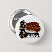 BBQ KING! Pictogram Ronde Button 5,7 Cm (Voorkant /achterkant)