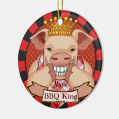 BBQ King Pig custom ornament (Links)