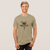 BBQ King - Premium Flame T-shirt voor Grill Master (Voorkant volledig)