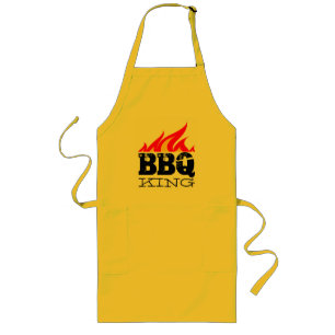 BBQ KING-printers Lang Schort