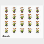 BBQ King Ronde Sticker (Vel)