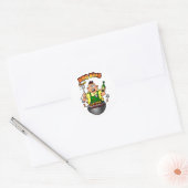 BBQ King Ronde Sticker (Envelop)