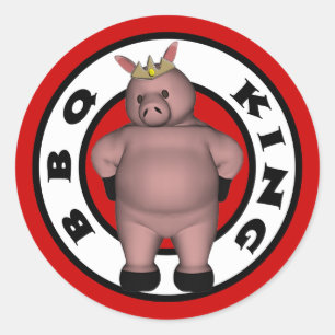 BBQ King Stickers